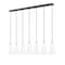 Z-Lite Farrell 7 Light Linear Chandelier, 7.25in. W x 13.75in. H, Matte Black 3043P7-7L-MB - alternate 3
